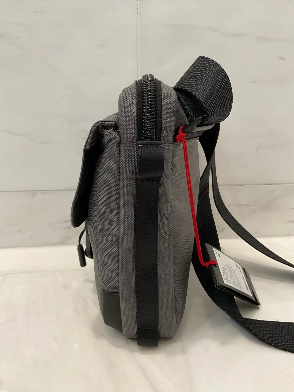 NEW Tumi ALPHA BRAVO JUNIOR 9.5” Ballistic Nylon Sling Crossbody Bag - CHARCOAL